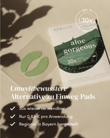 Wiederverwendbare APRICOT Silikon-Augenpads mit Aloe vera, bis zu 30 Anwendungen