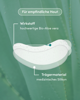 Transparentes Augenpad mit Aloe vera aus medizinischem Silikon