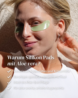 Augenpads mit Aloe vera für die Augenpartie zur Reduzierung von Augenfalten und Beruhigung irritierter Haut