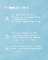 Frown lines patches with hyaluron - blue