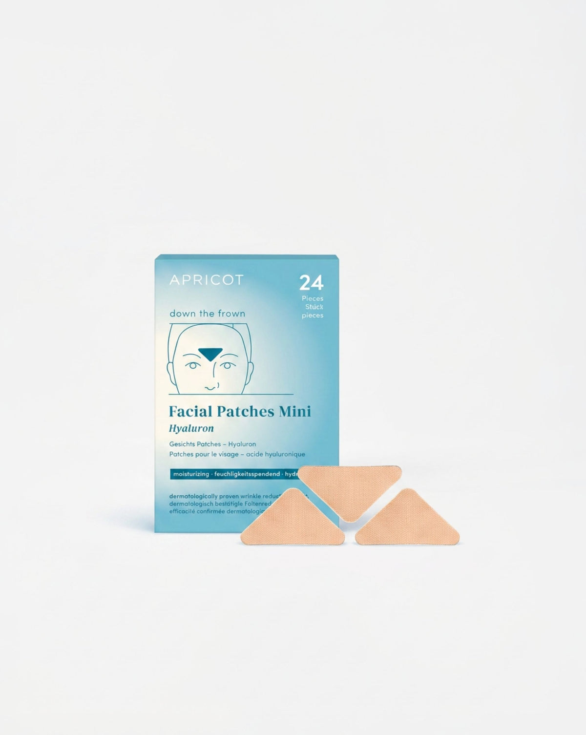 APRICOT Zornesfalten Patches mit Hyaluron mini Packung für die Stirnpartie