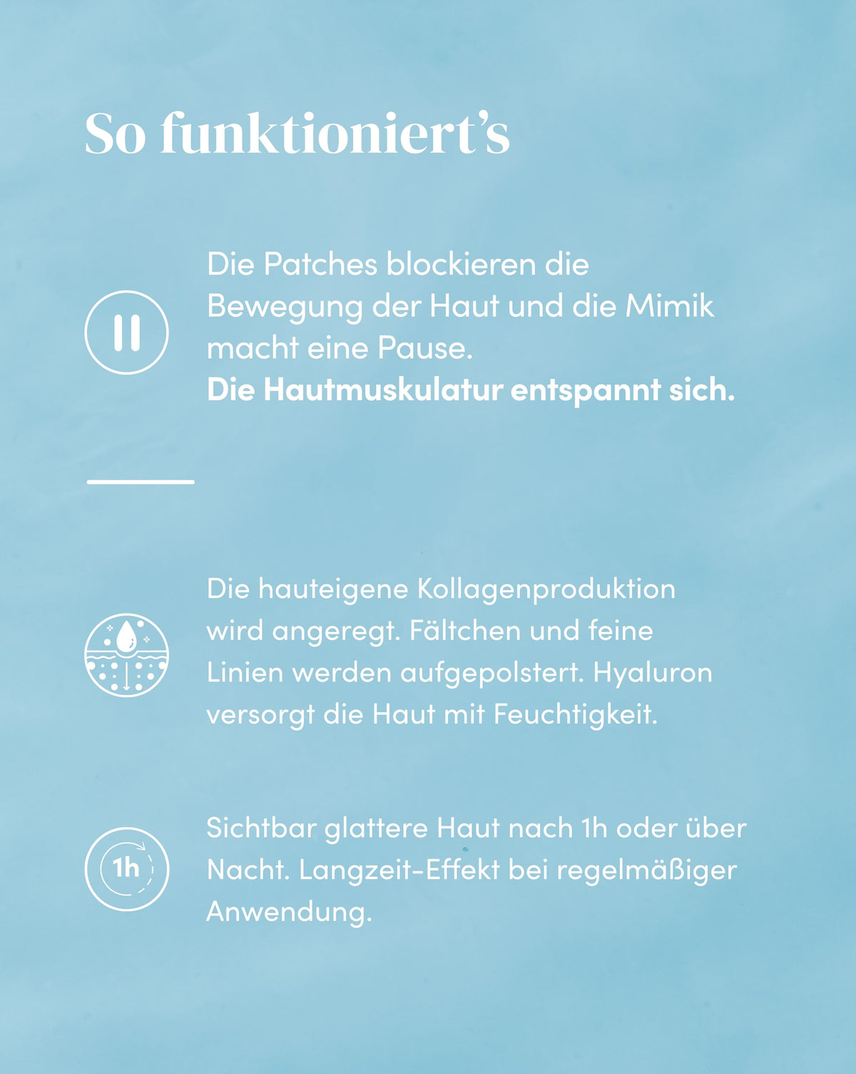 Wirkweise der Zornesfalten Patches mit Hyaluron für sichtbar glattere Haut