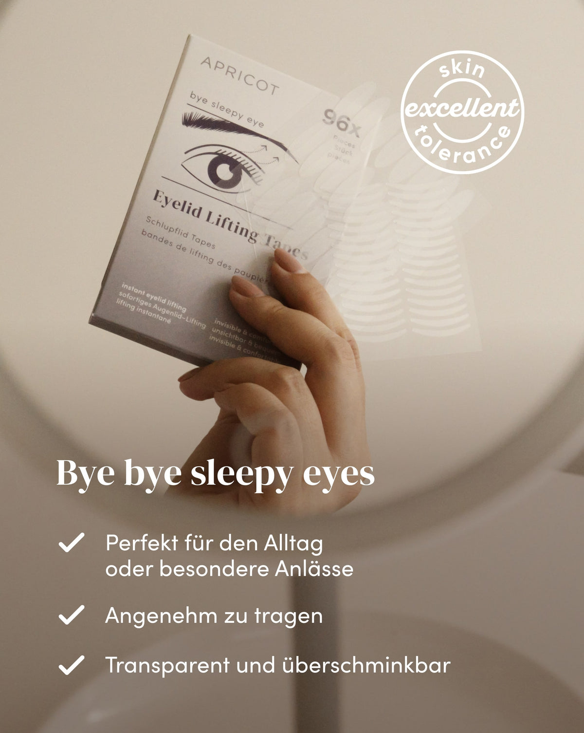 Transparente und überschminkbare Schlupflider Tapes perfekt für den Alltag oder besondere Anlässe
