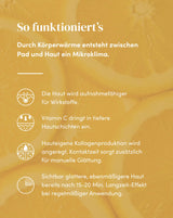 Wirkweise des Silikon-Stirn Pad mit Vitamin C für sichtbar glattere Haut