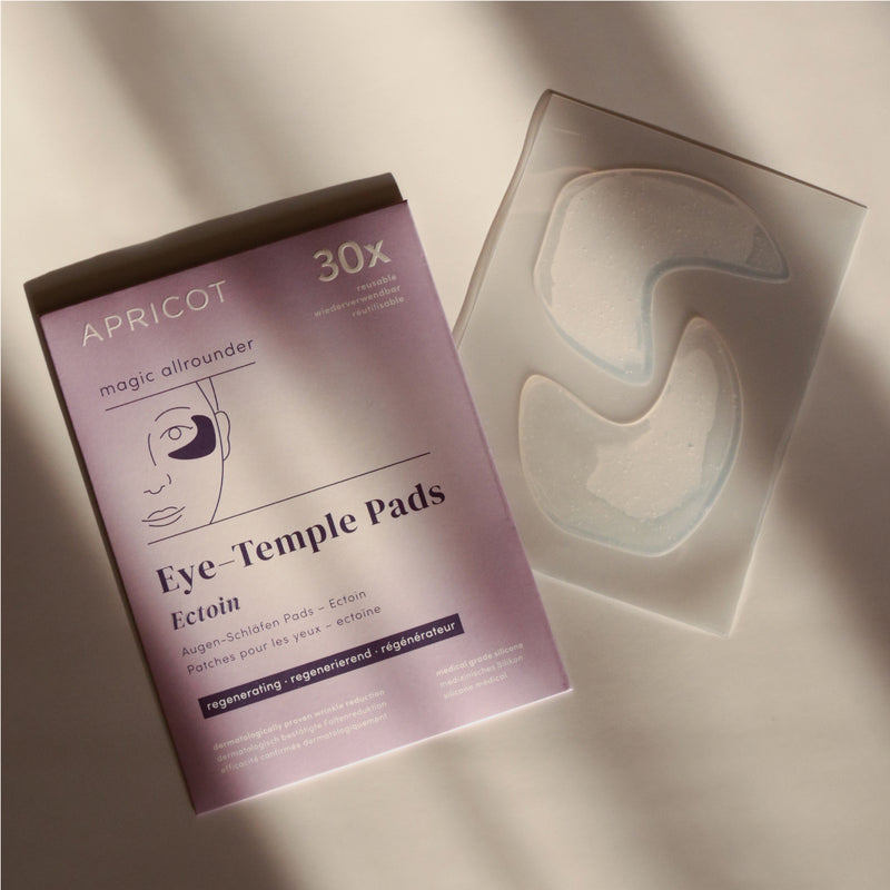 Eye temples pads with ectoin