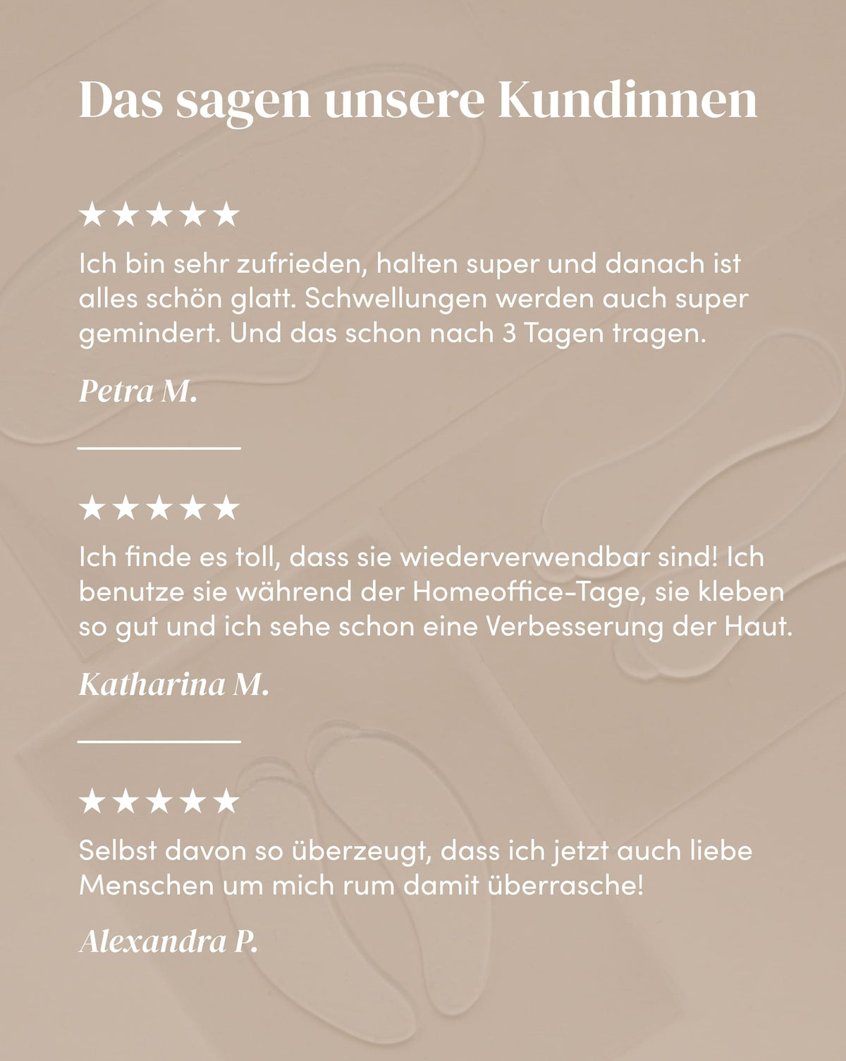 Wirksamkeit von Aloe vera Silikon-Augenpads anhand von Kundenfeedback