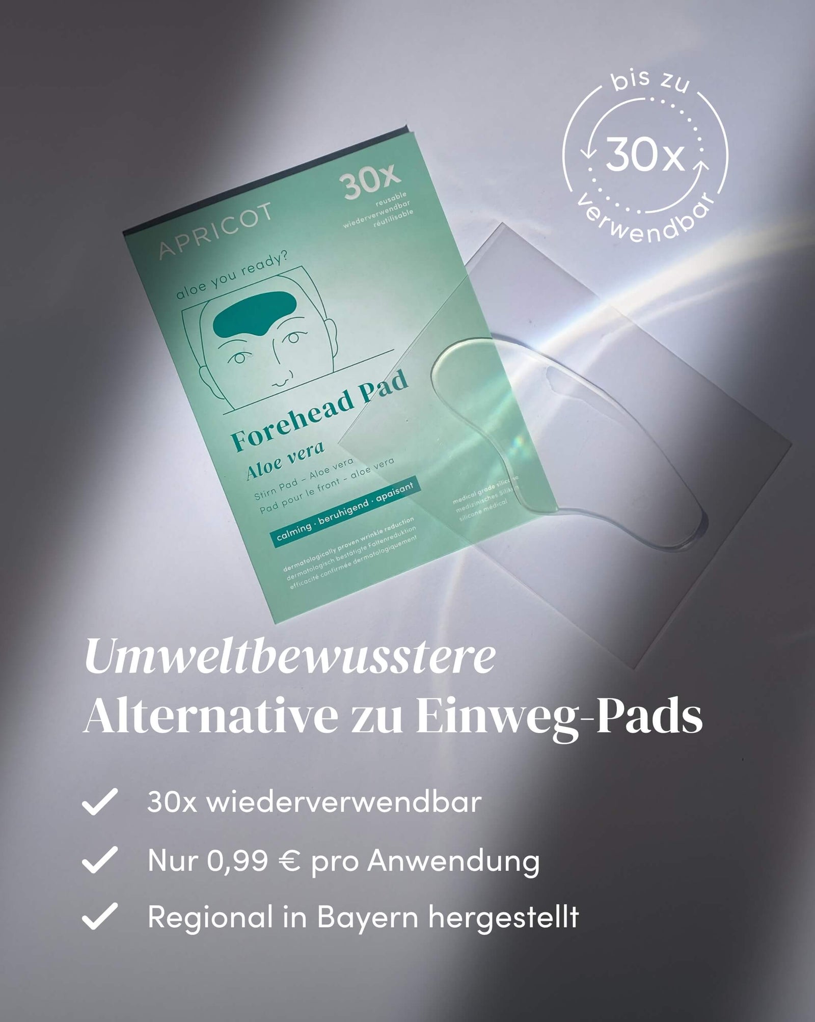 Aloe vera Forehead Pad for Soothing Care | APRICOT Beauty