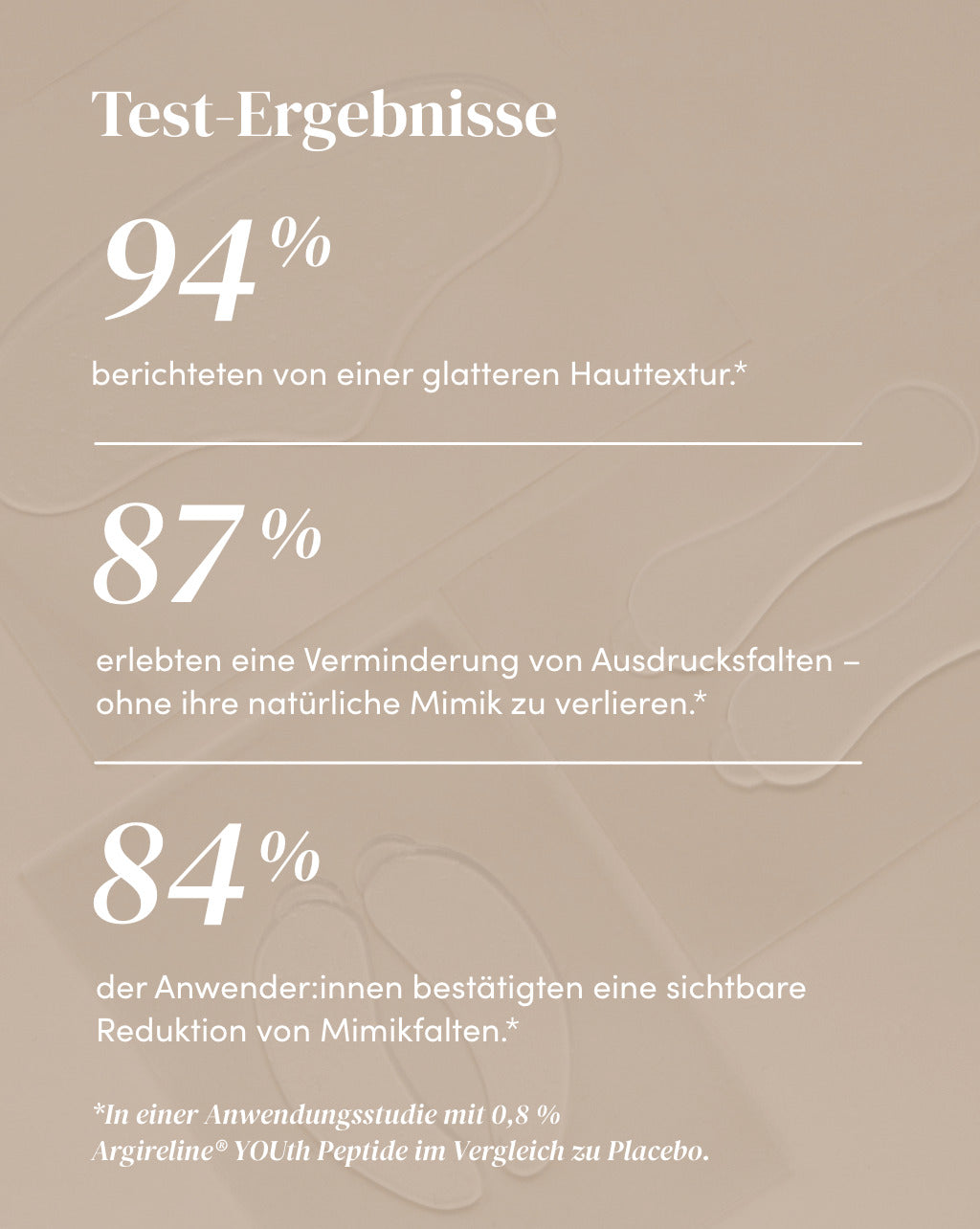 Wirksamkeit des Hexapeptid-8 Silikon-Stirn Pad anhand von Test-Ergebnissen einer klinischen Studie