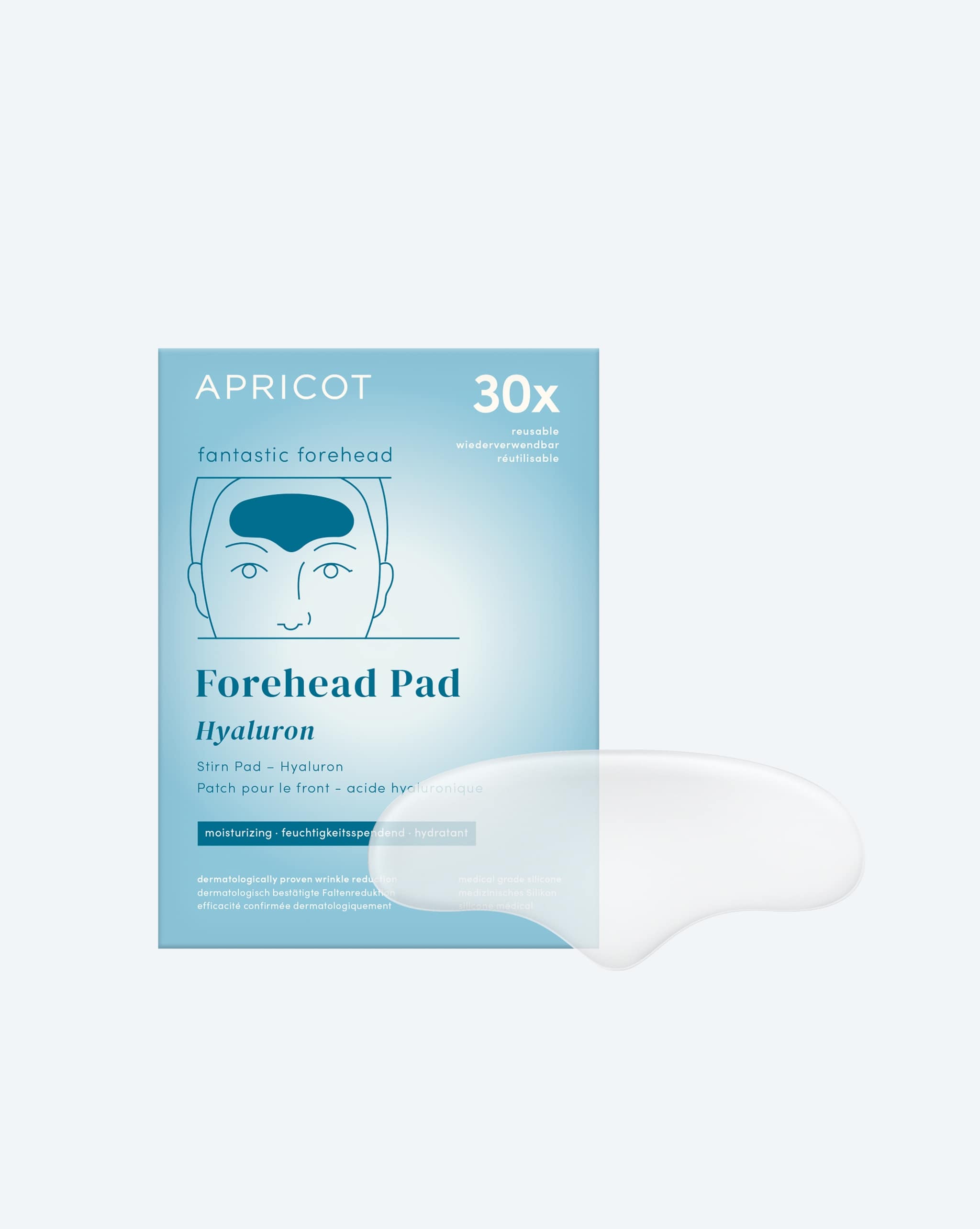 APRICOT Stirn Pad mit Hyaluron für die Stirnpartie