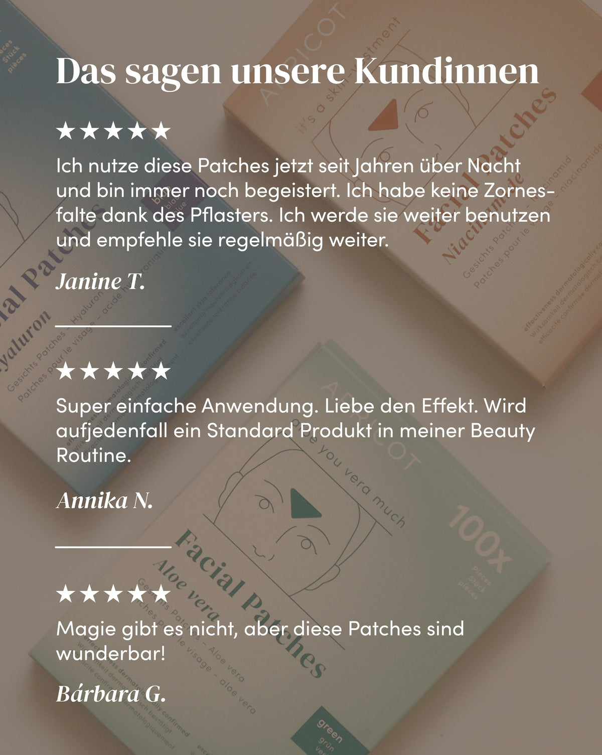 Wirksamkeit von Hyaluron Zornesfalten Patches aus Bio-Baumwolle anhand von Kundenfeedback