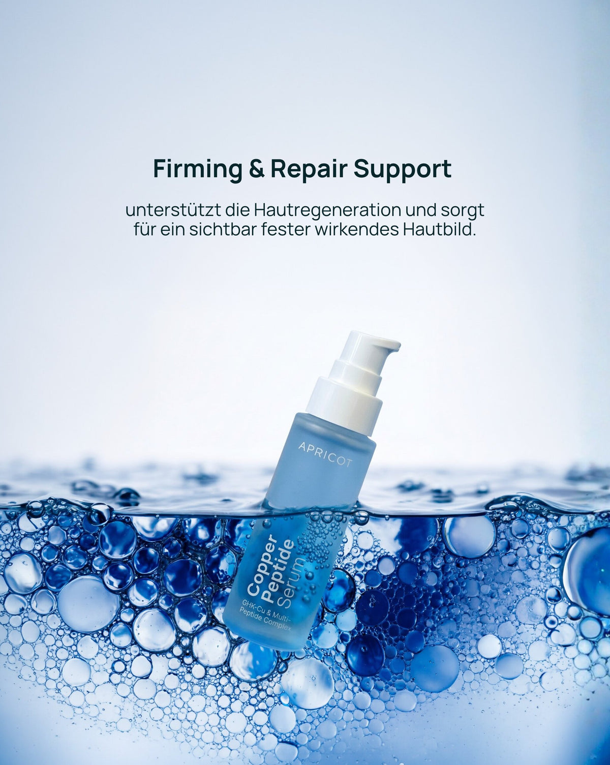 Copper peptide serum with GHK-Cu, peptide complex and hyaluronic acid