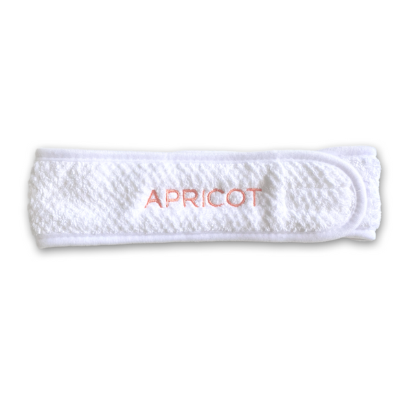 Apricot hair band - white