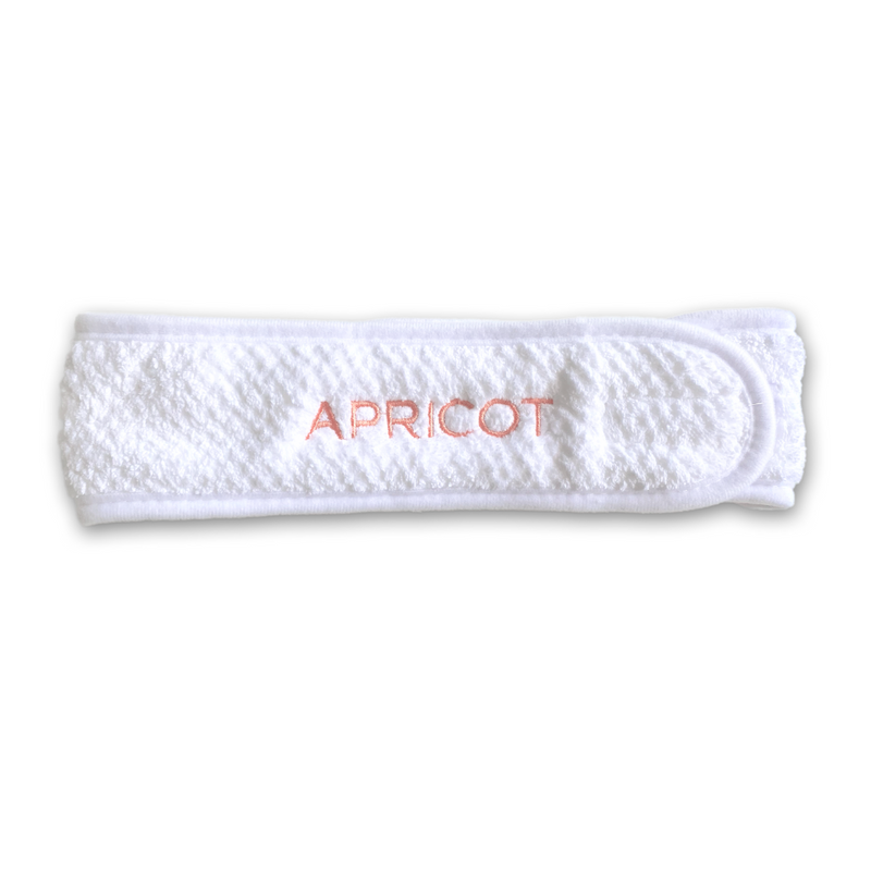 Apricot hair band - white