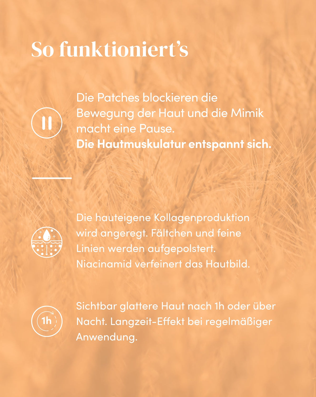 Wirkweise der Zornesfalten Patches mit Niacinamid für sichtbar glattere Haut